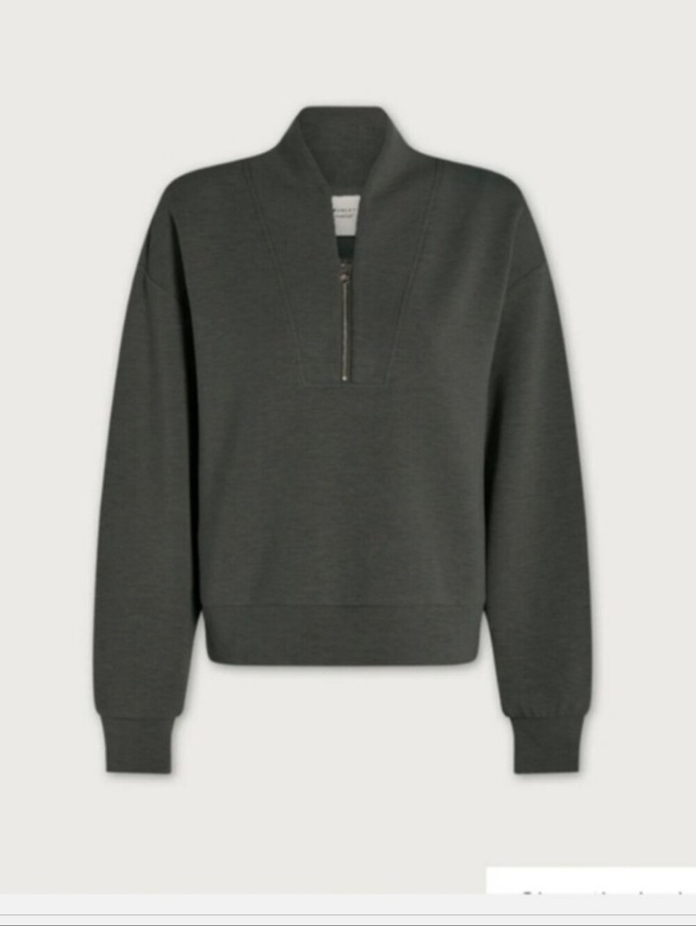 Varley Olive Green Zip-Neck Sweater Set - Picture 2 of 15